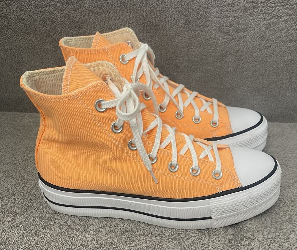 Size 8 - Converse Chuck Taylor All Star Lift Platform High Peach Beam Woman’s So